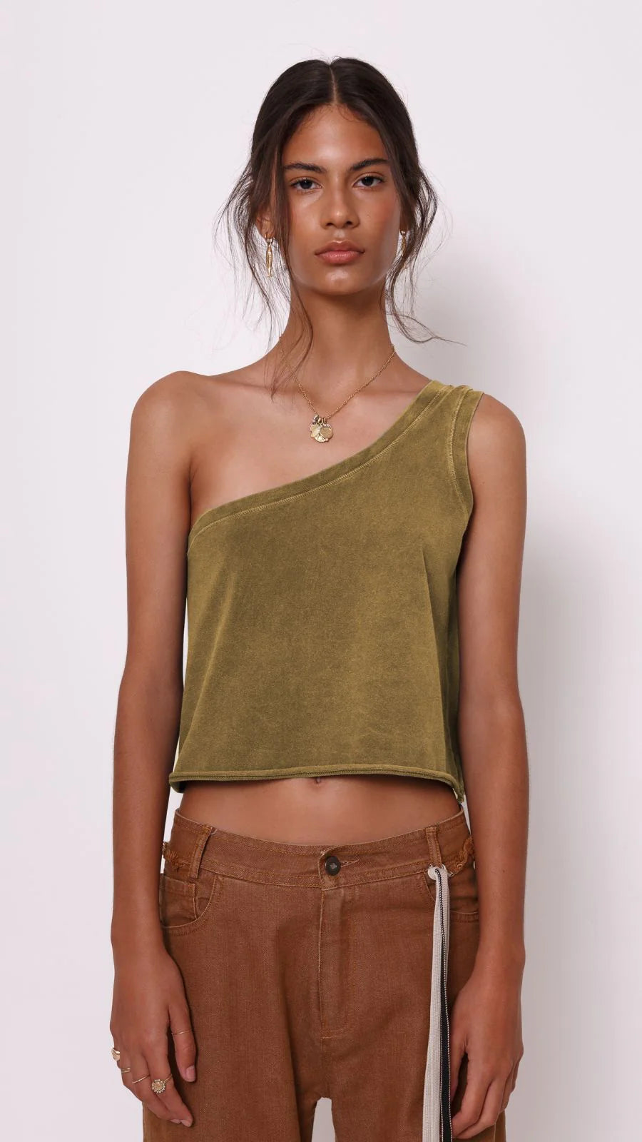One shoulder top