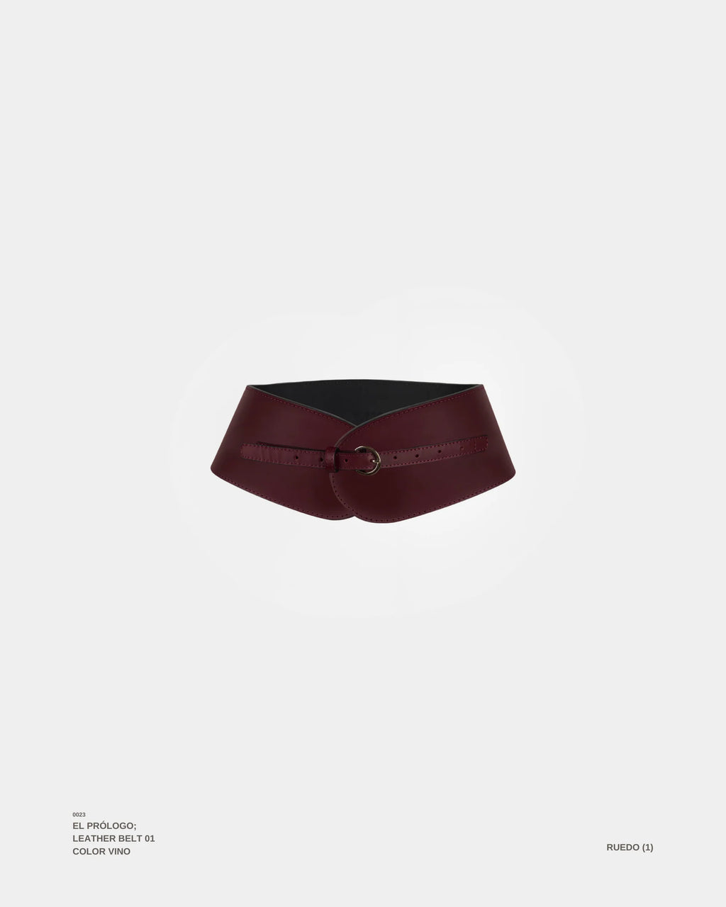 El Prólogo Belt in Burgundy