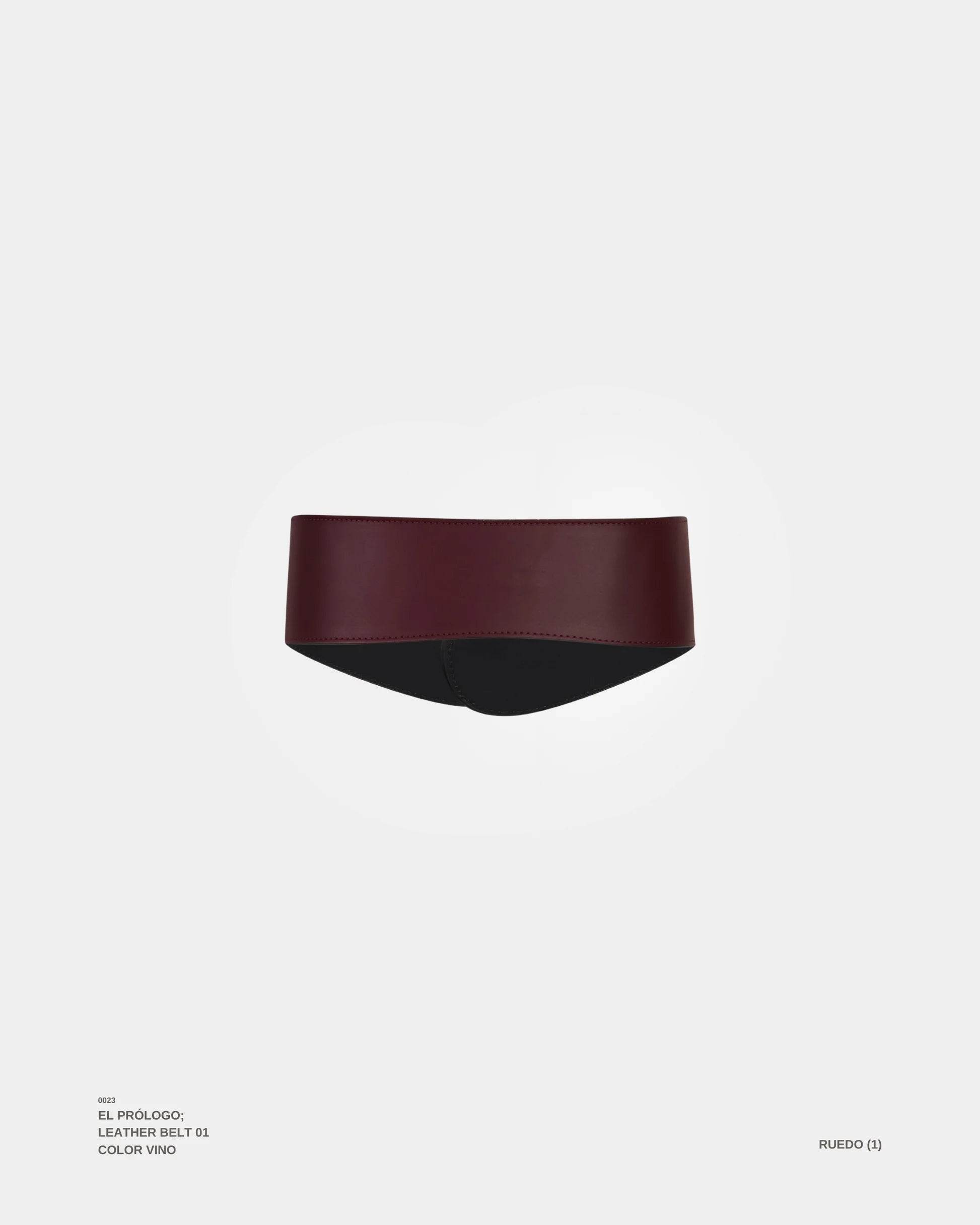 El Prólogo Belt in Burgundy