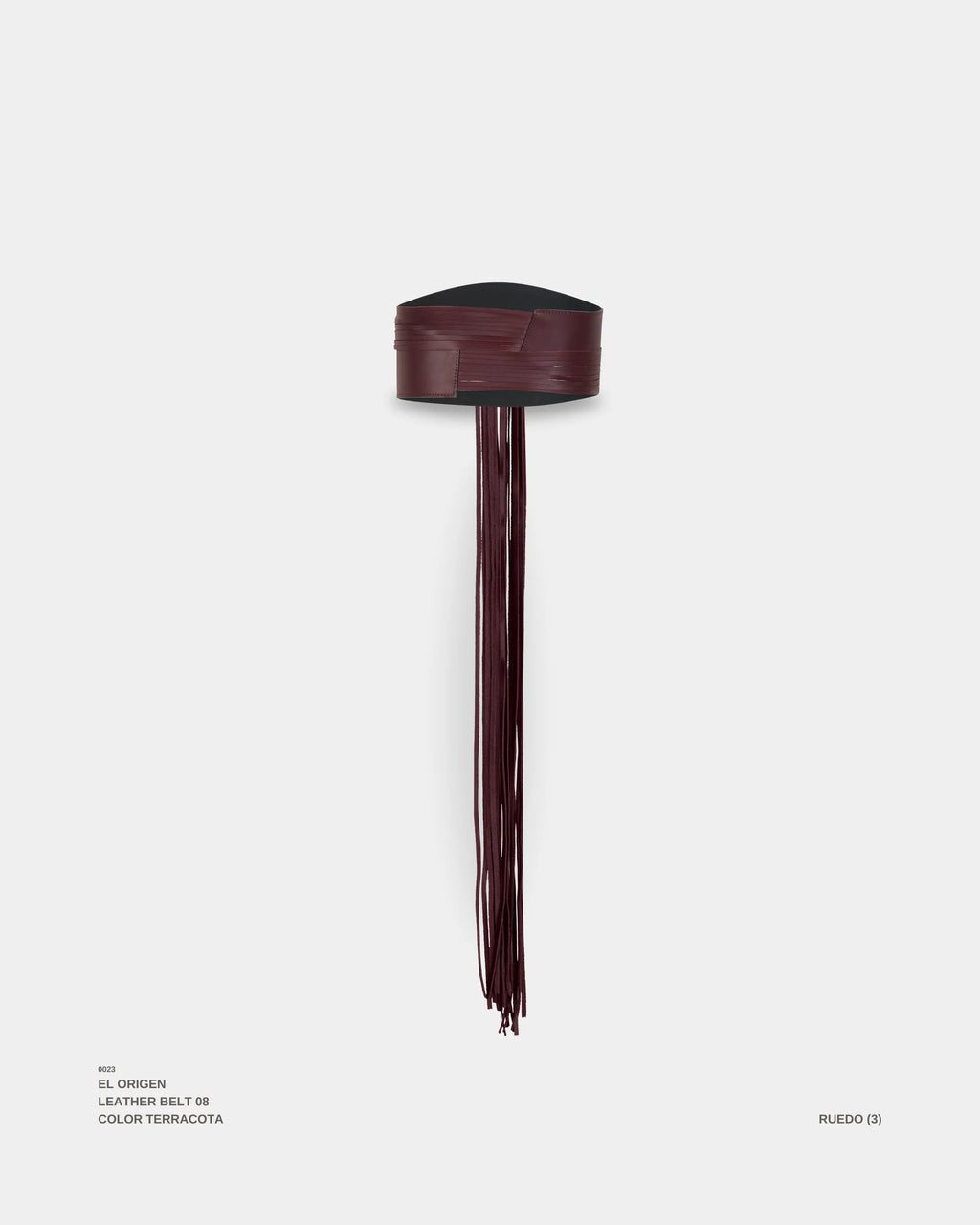 EL VIENTO BELT IN BURGUNDY
