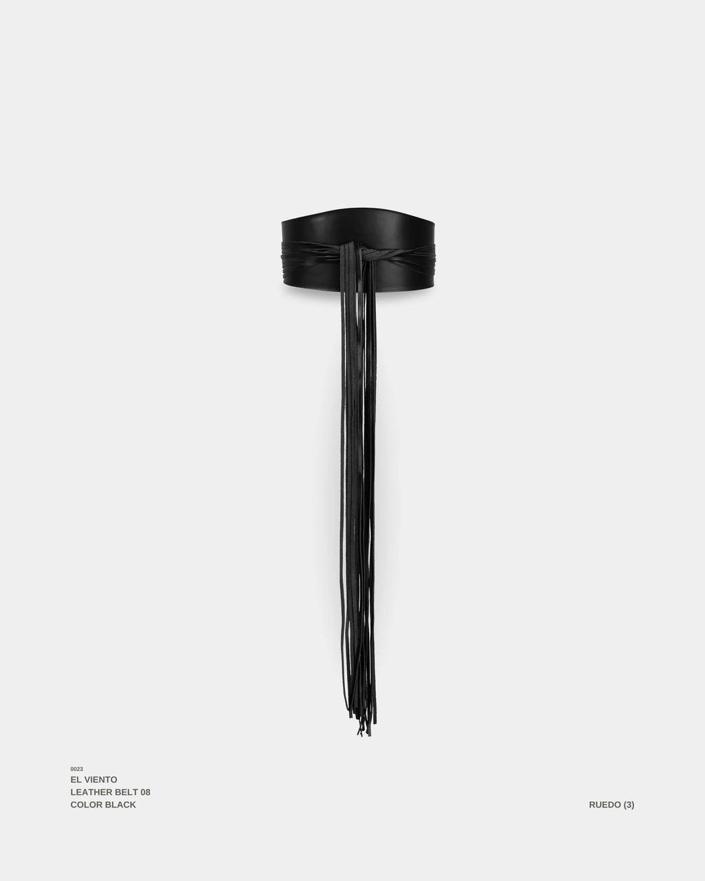 EL VIENTO BELT IN BLACK