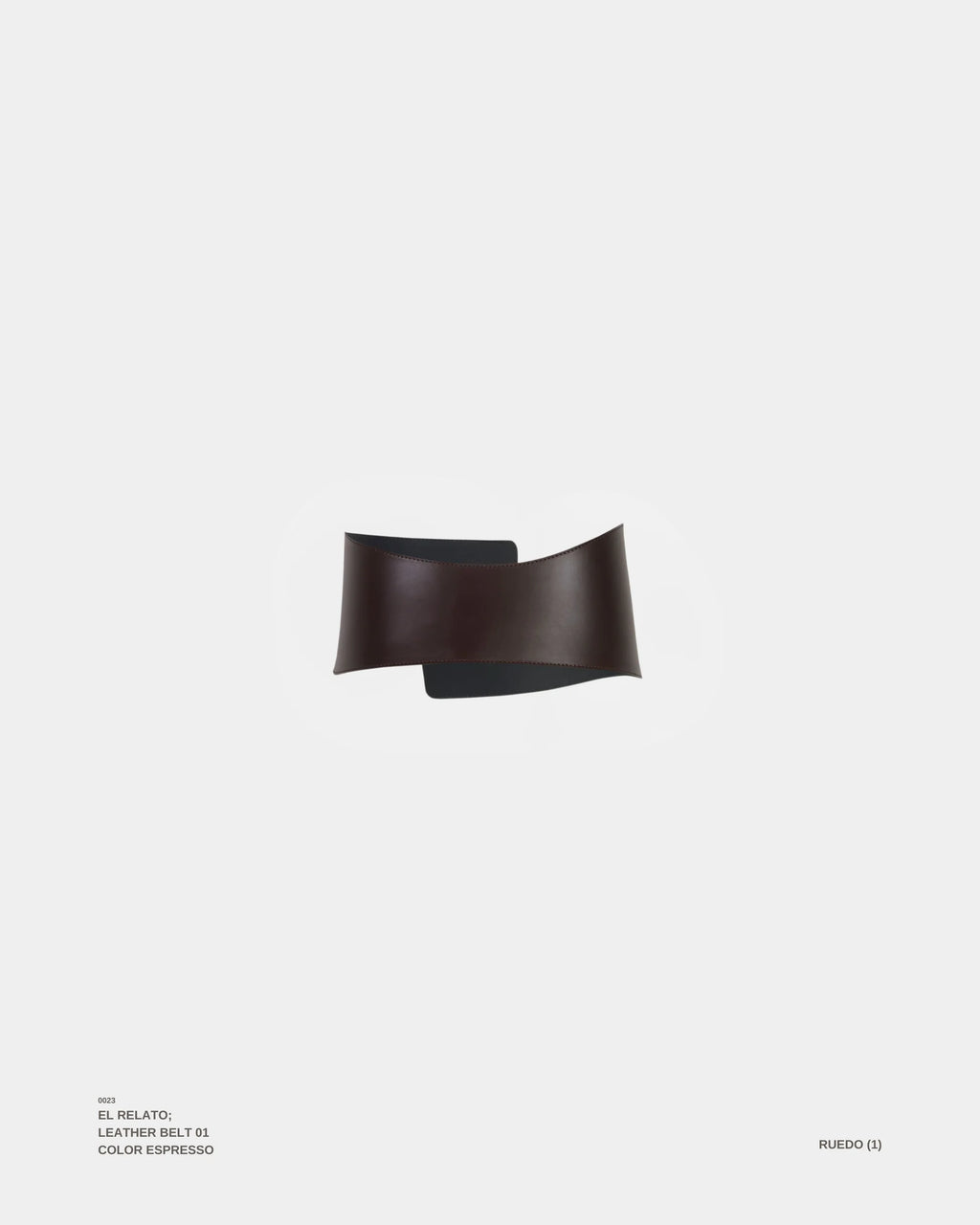 El Relato Belt in Espresso