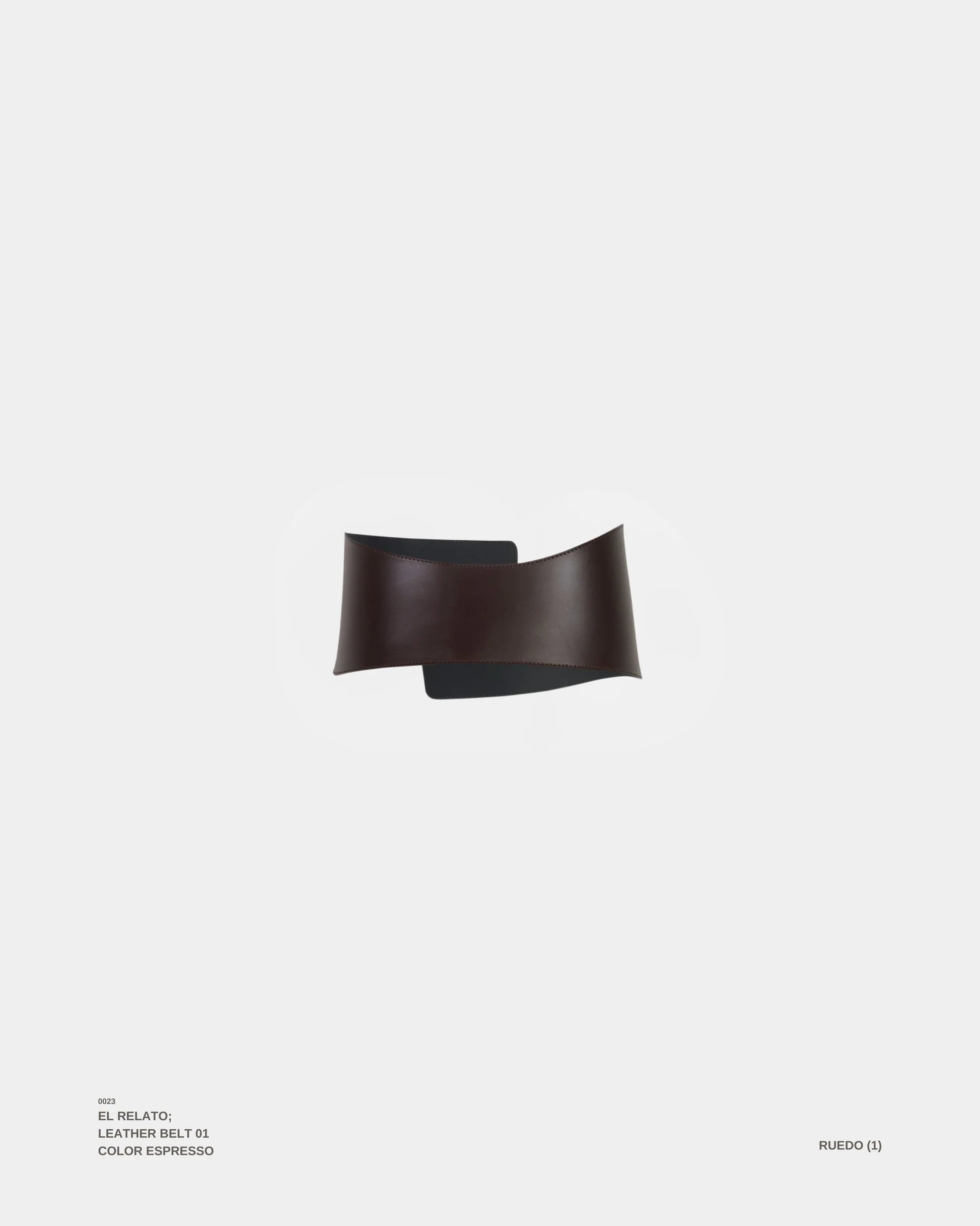 El Relato Belt in Espresso
