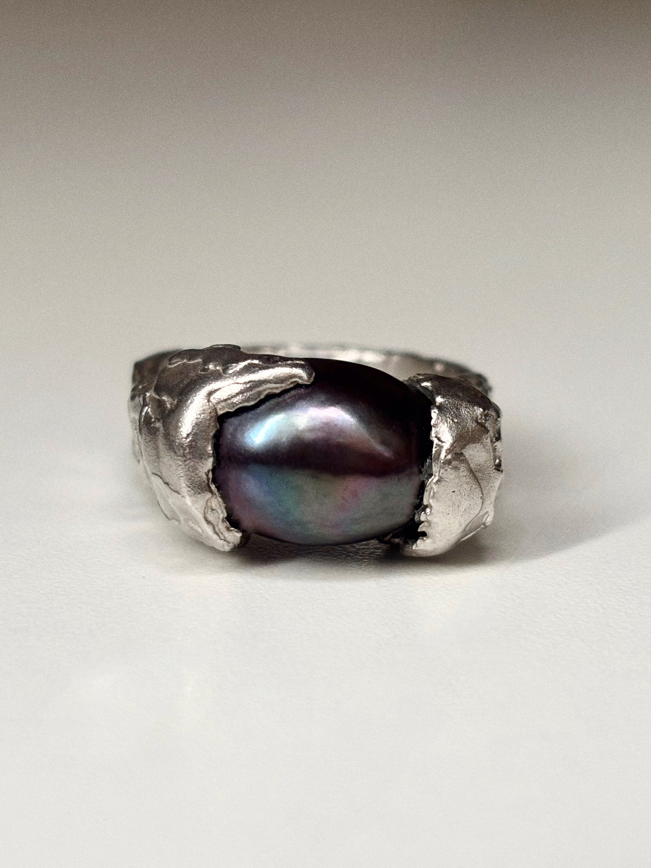 Melted Pearl Ring