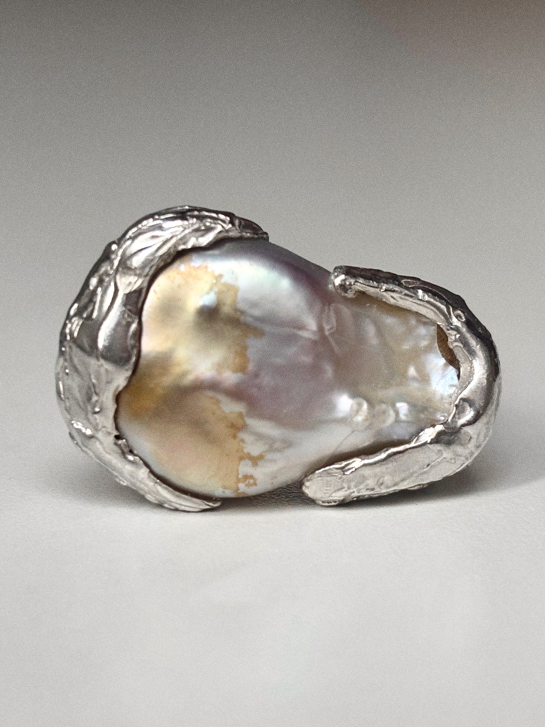 Melted Pearl Ring