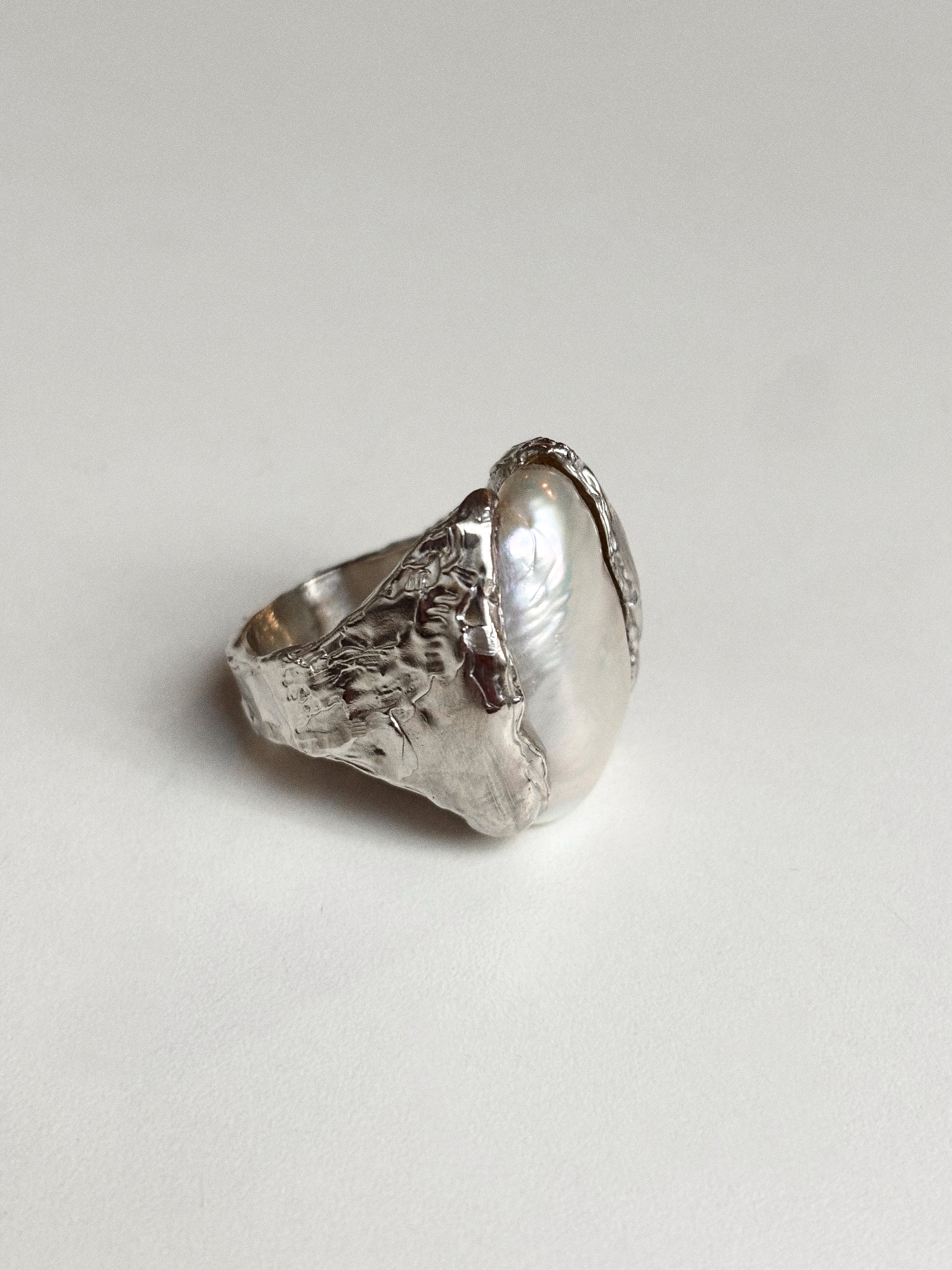 Melted Pearl Ring