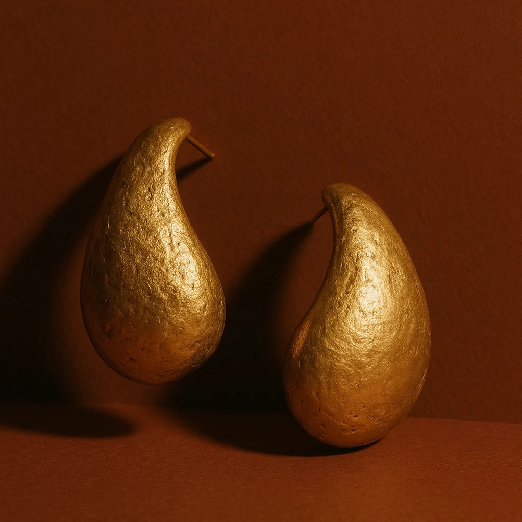 Pendientes maxi de frijol