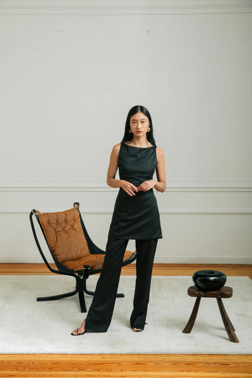 The Boat Neck Mini Dress
