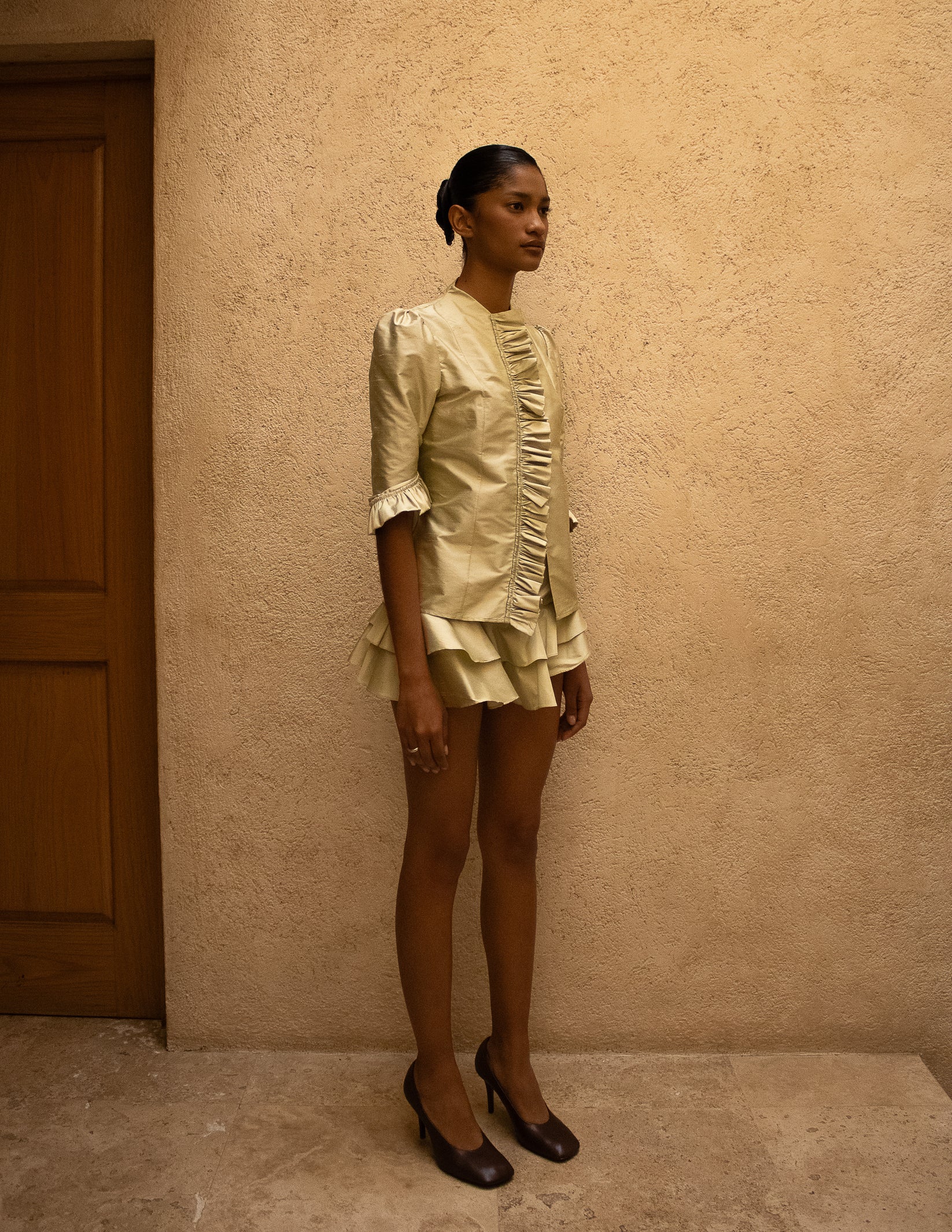 Mini Falda Shantung