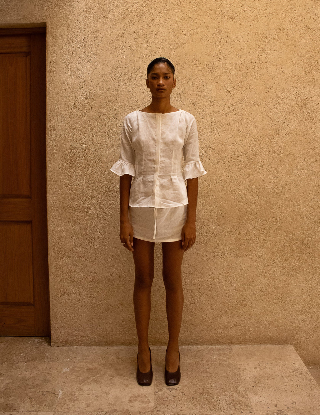 Linen Mini Skirt
