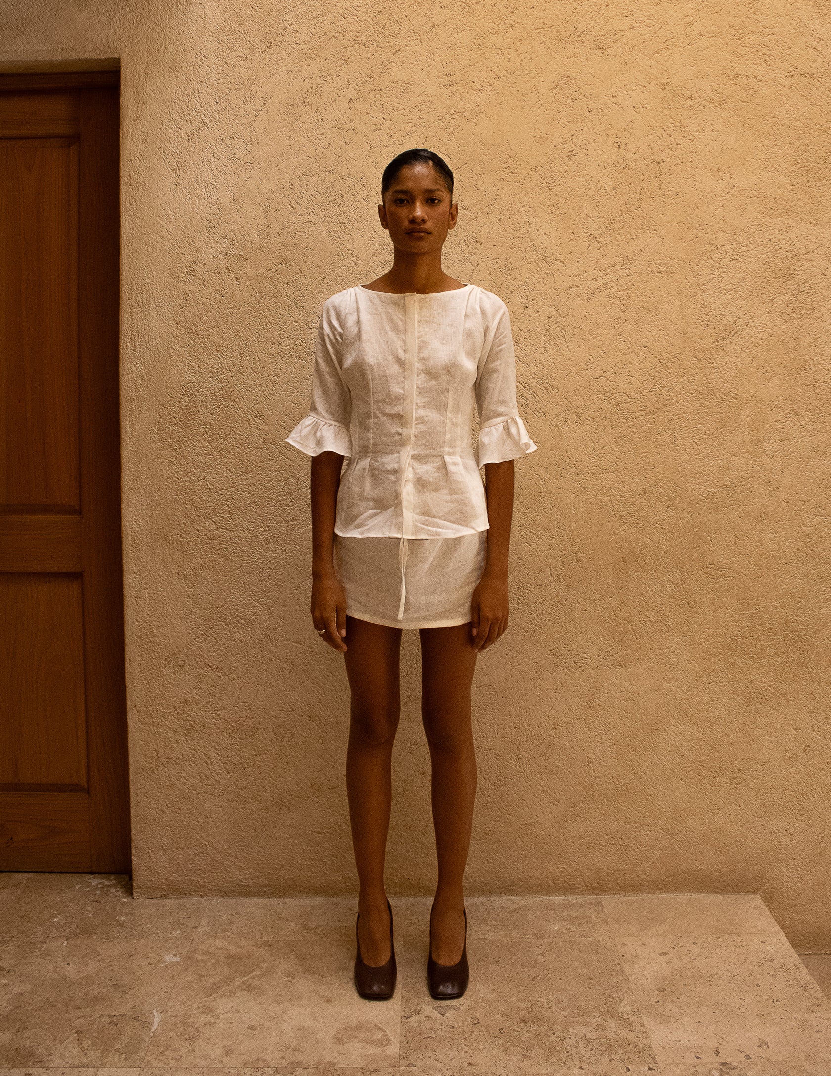 Linen Mini Skirt