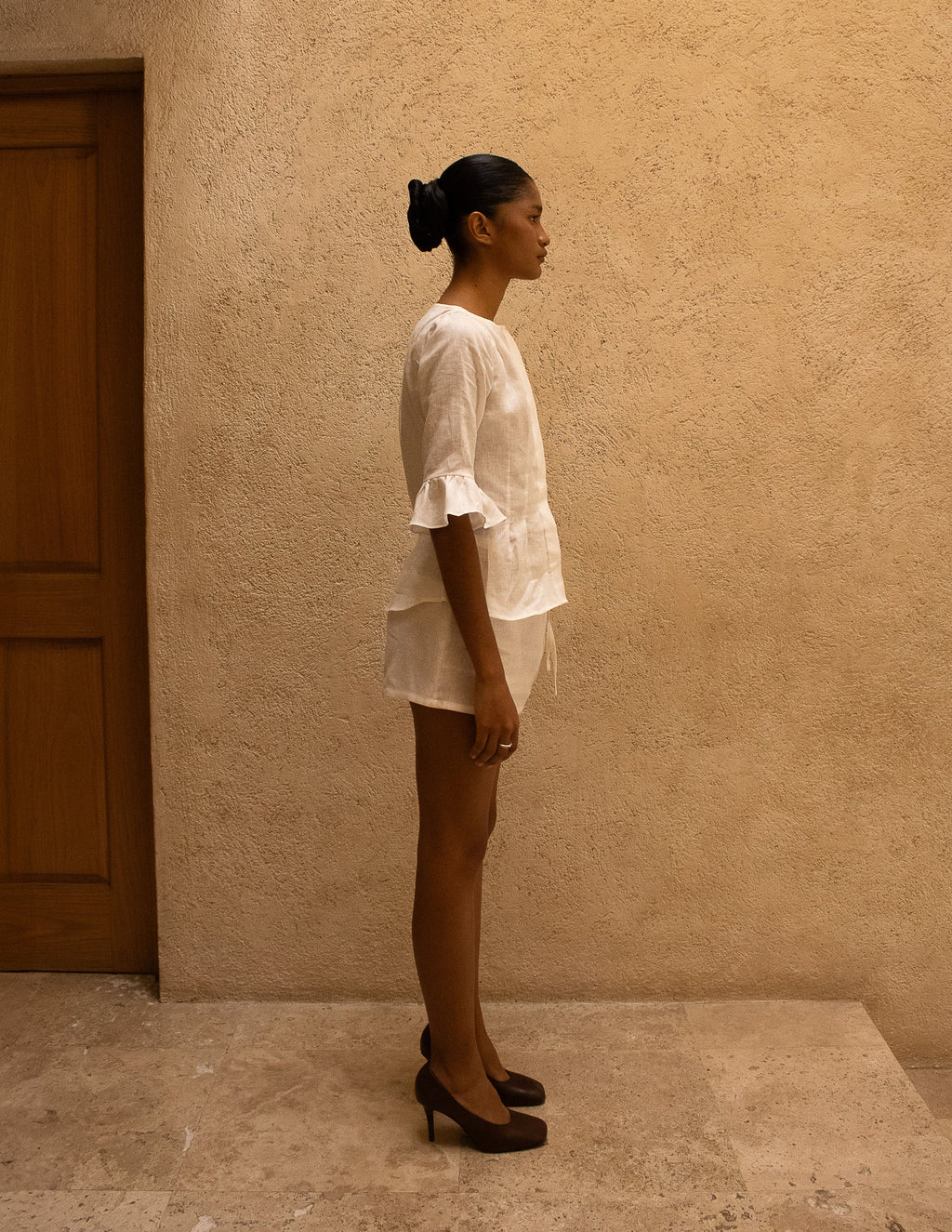 Linen Mini Skirt