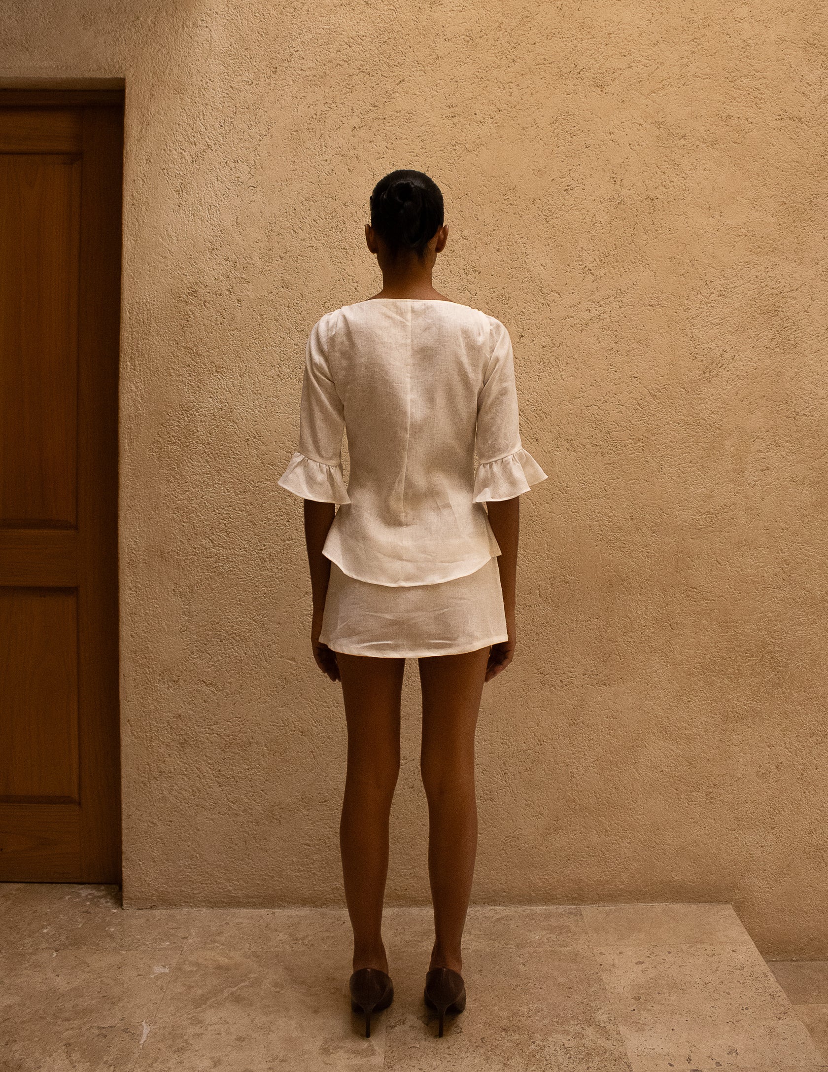 Linen Mini Skirt