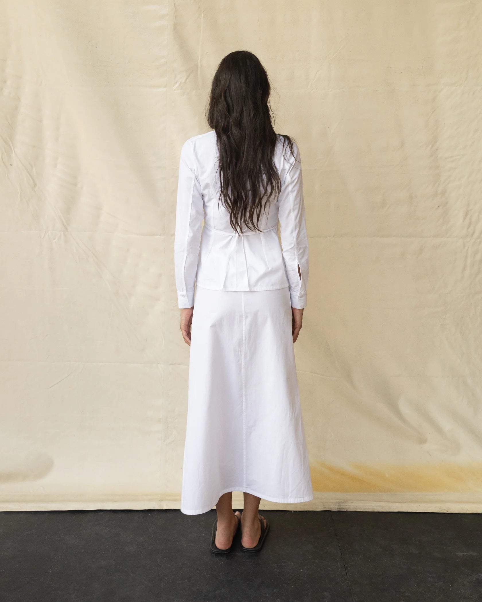 Women's Poplin Shirt with Eyelets