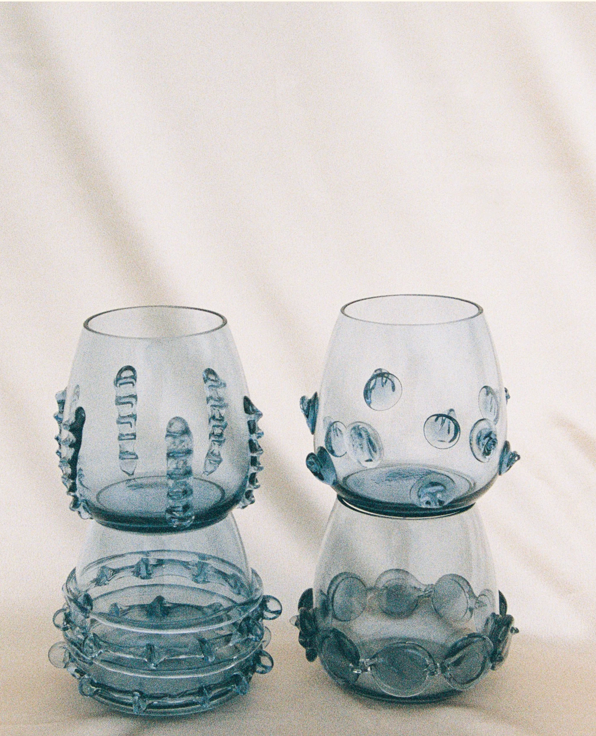 Set of 4 Mouthblown Vessels