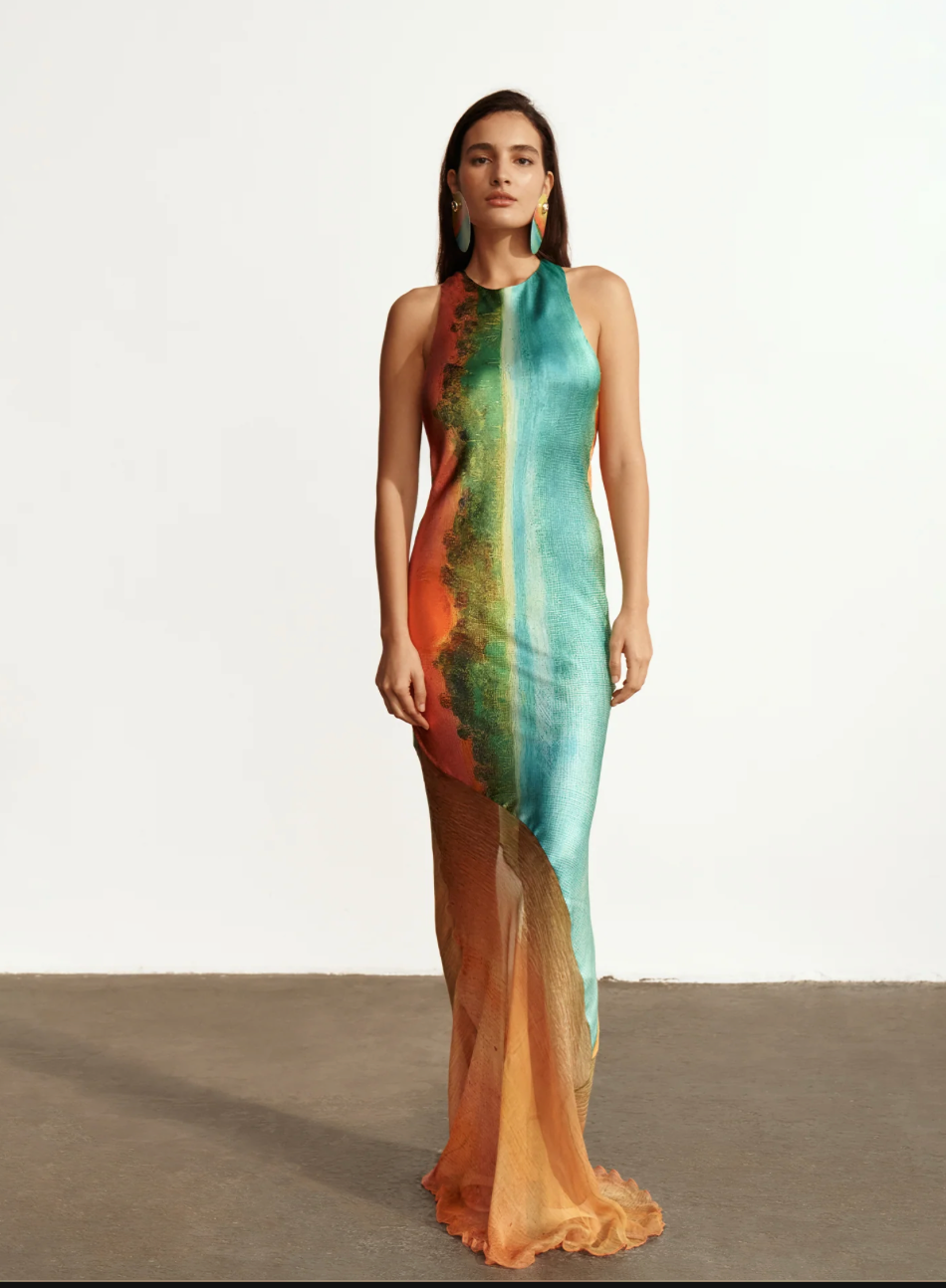 FORMENTERA SILK LONG DRESS