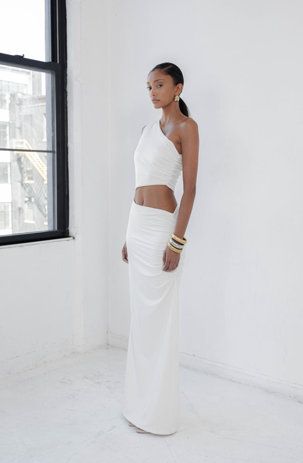 ASYMETRIC CUT OUT DRESS
