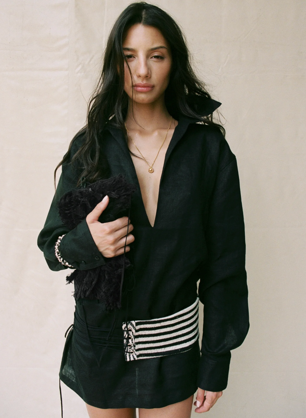 Striped belt