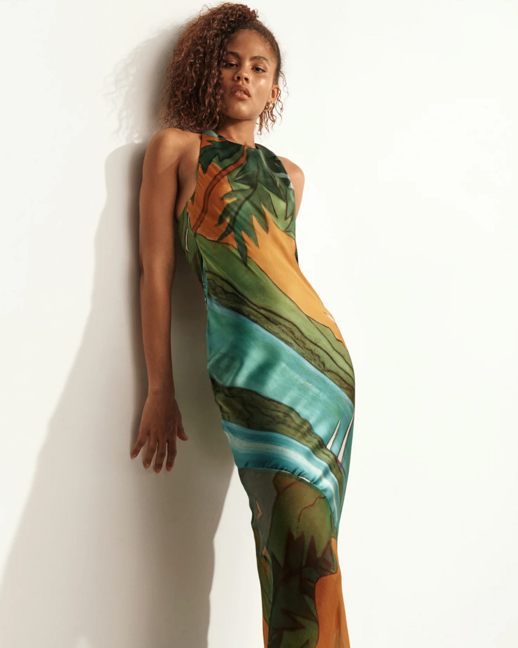 MAGDALENA SILK LONG DRESS
