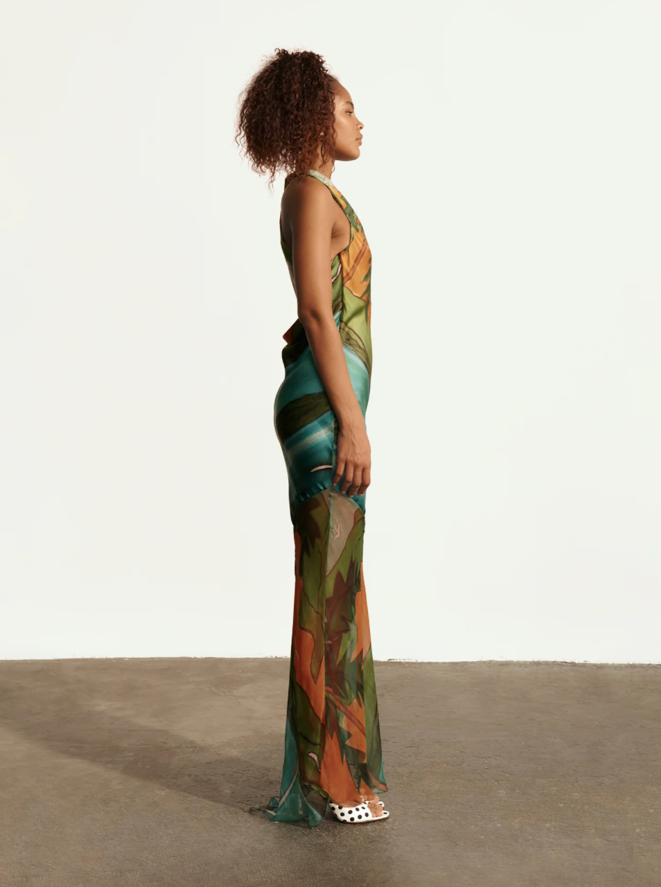 MAGDALENA SILK LONG DRESS