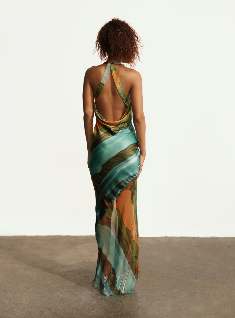 MAGDALENA SILK LONG DRESS
