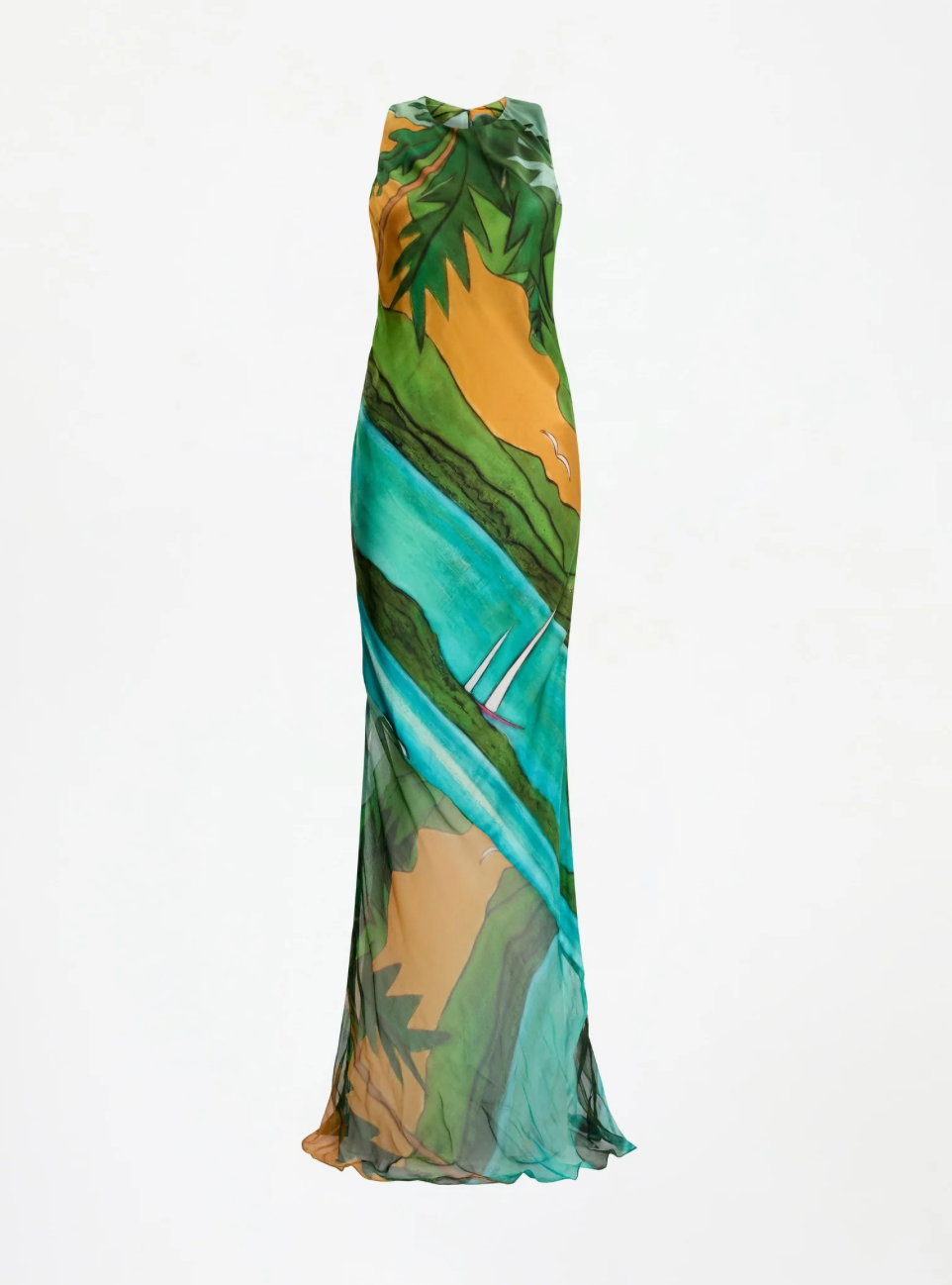 MAGDALENA SILK LONG DRESS
