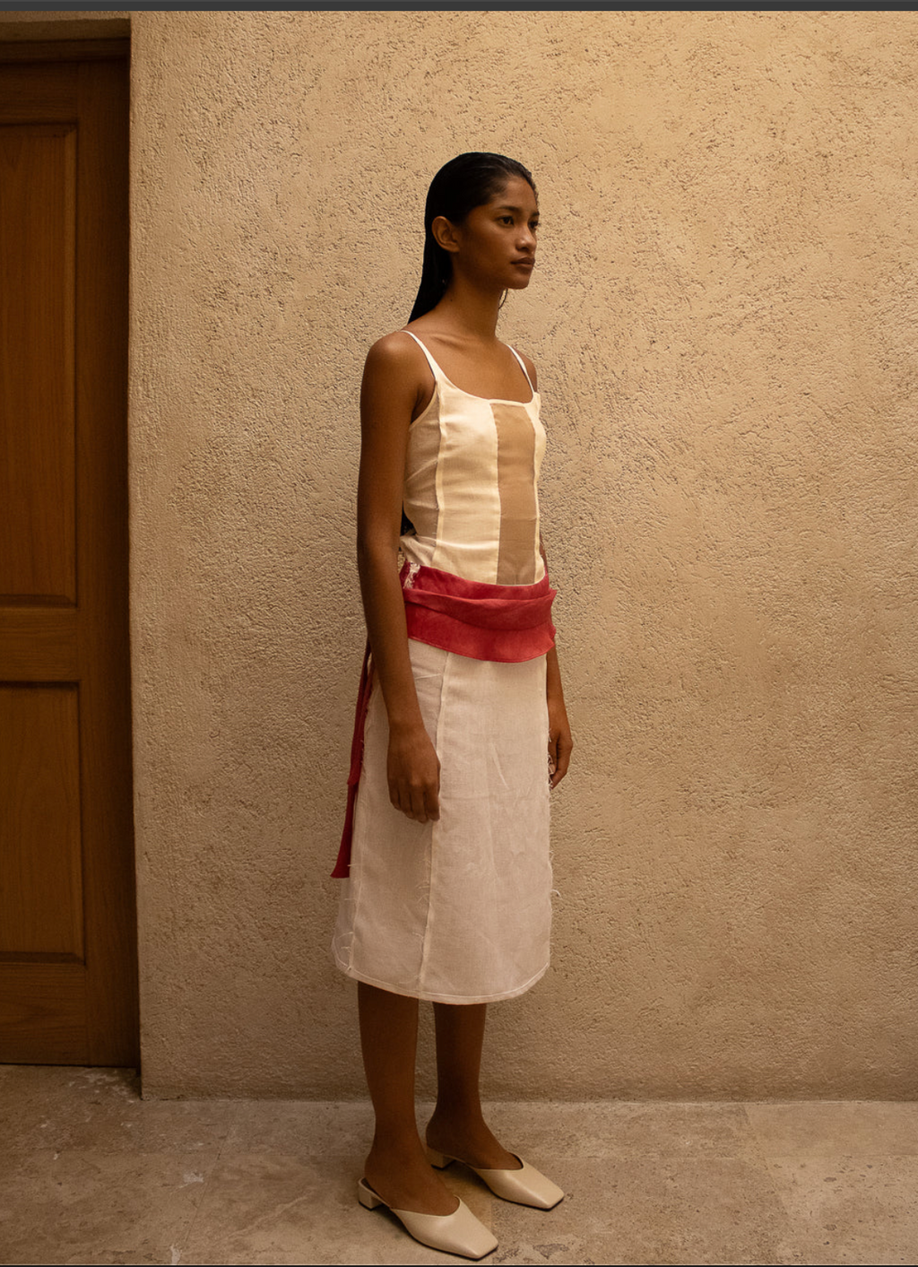 Linen Organza Top