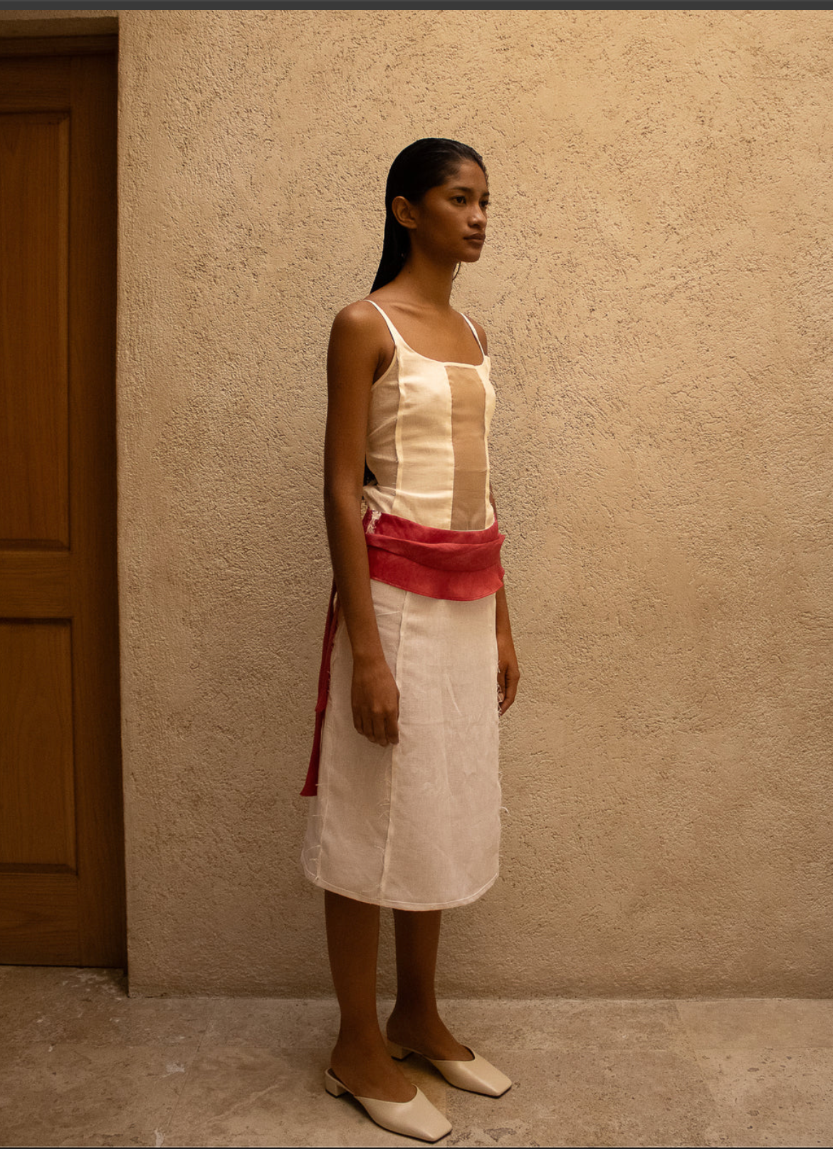 Linen Organza Top