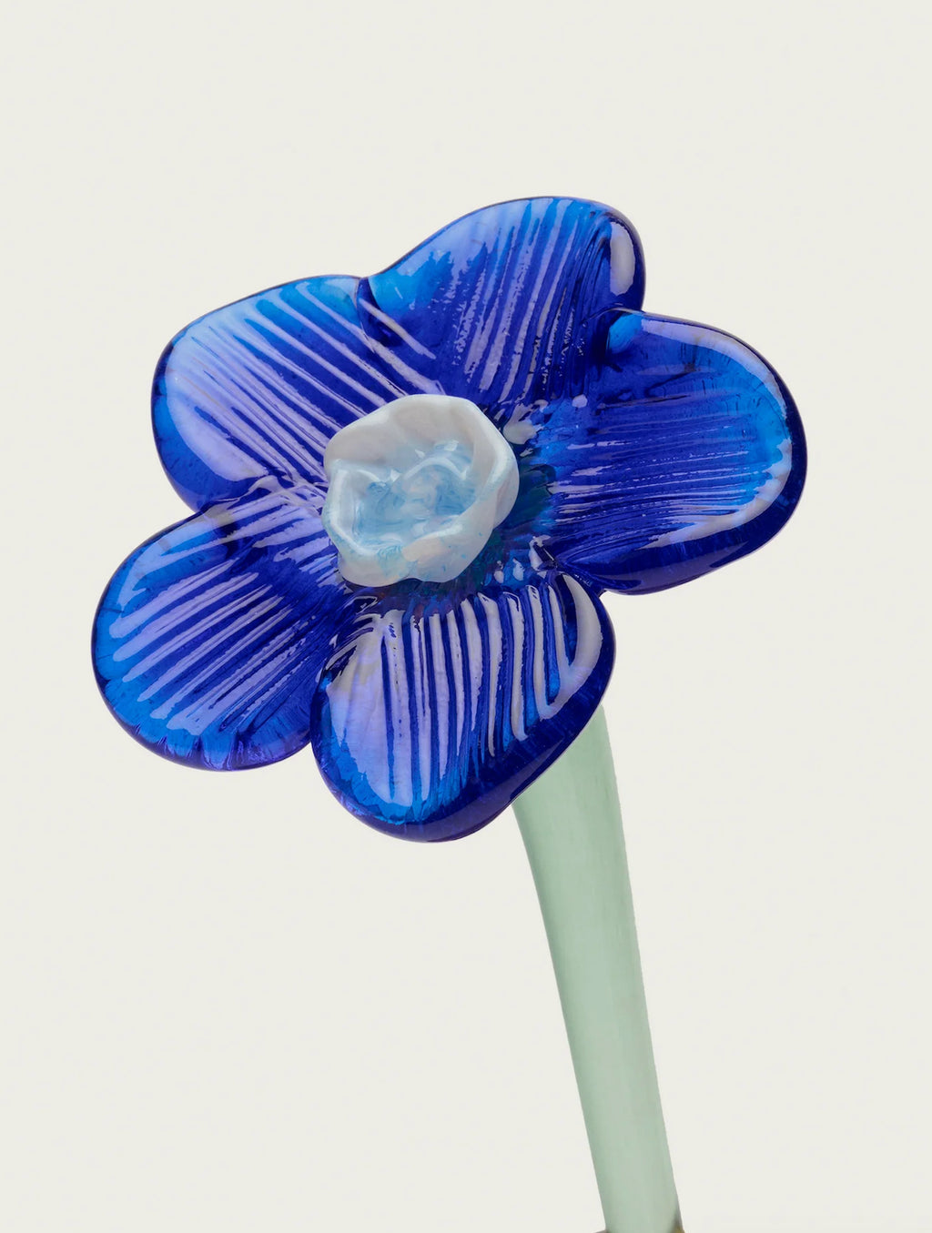 Mouthblown Crystal Glass Flower