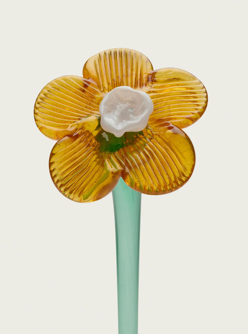 Mouthblown Crystal Glass Flower