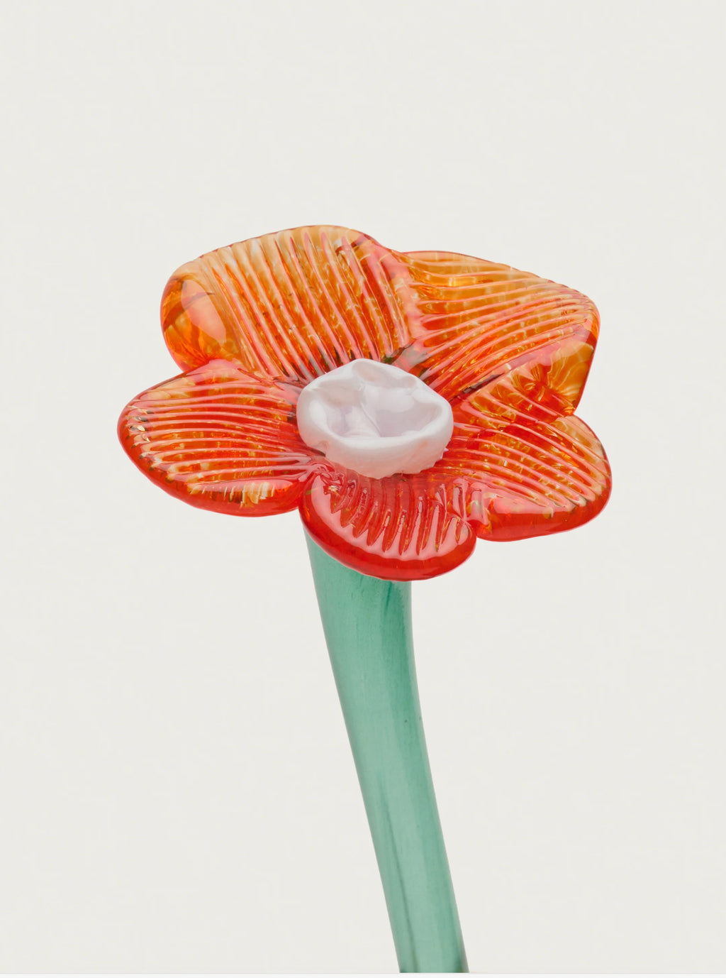 Mouthblown Crystal Glass Flower