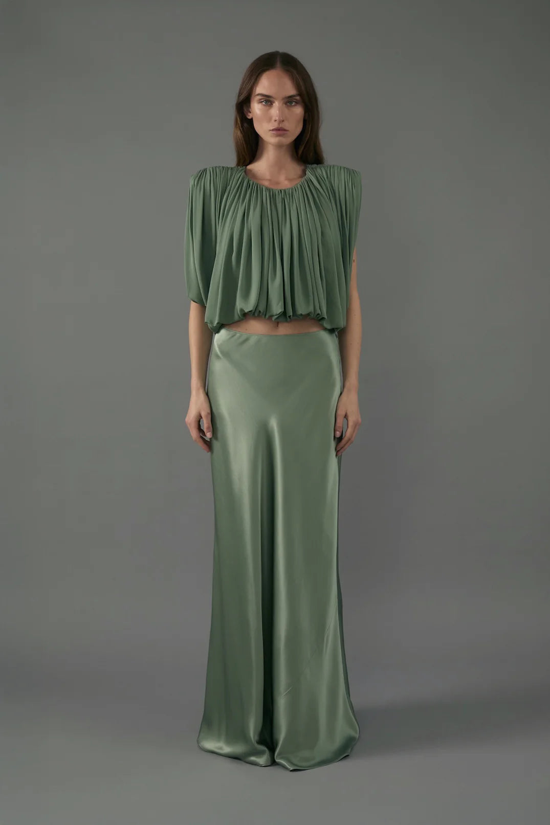 Perla Skirt in Eucalyptus