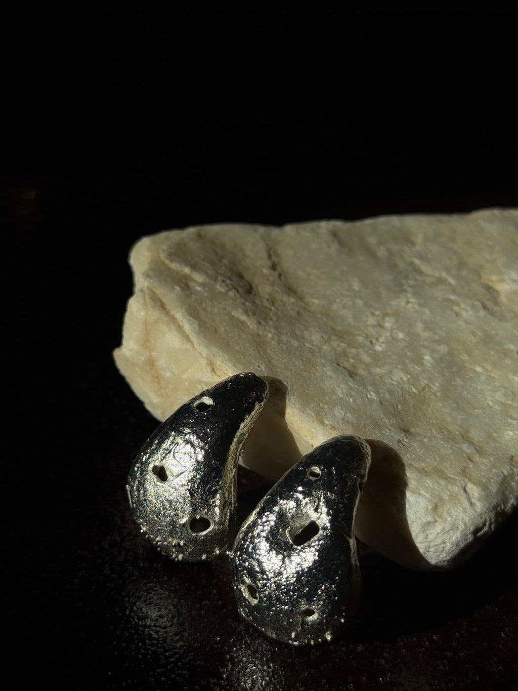 Pendientes maxi de frijol