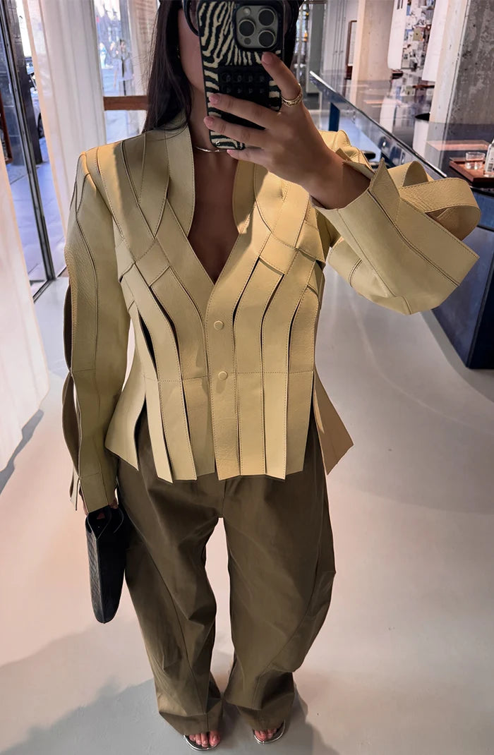 The Brianna Jacket Butter Yellow